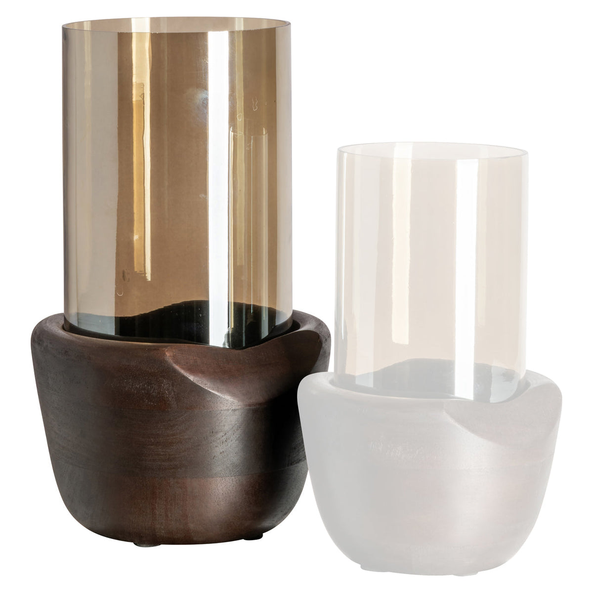 Windlicht Sloane walnut large