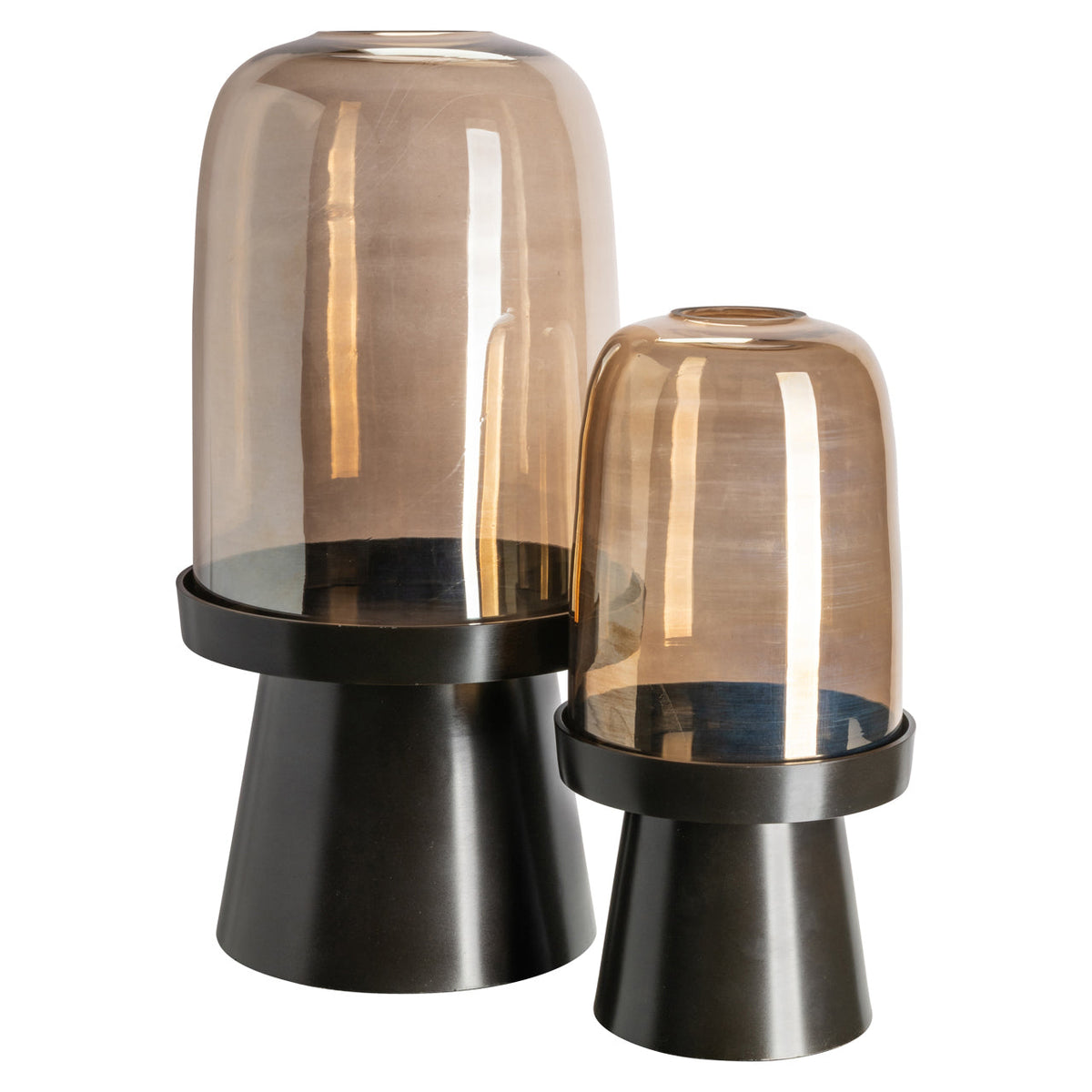 Windlicht Kate walnut small