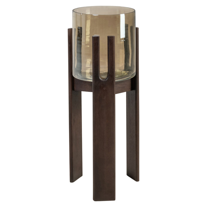 Windlicht Paige walnut small