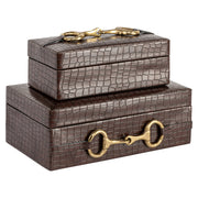 Opbergdoos Rex dark brown small
