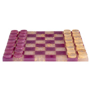 Decoratief spel Violet purple checkers set