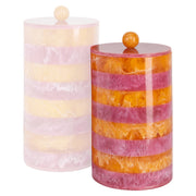 Opbergdoos Lilybelle pink/orange storage jar small