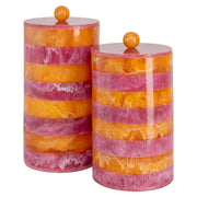 Opbergdoos Lilybelle pink/orange storage jar small