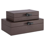 Opbergdoos Billie dark brown small