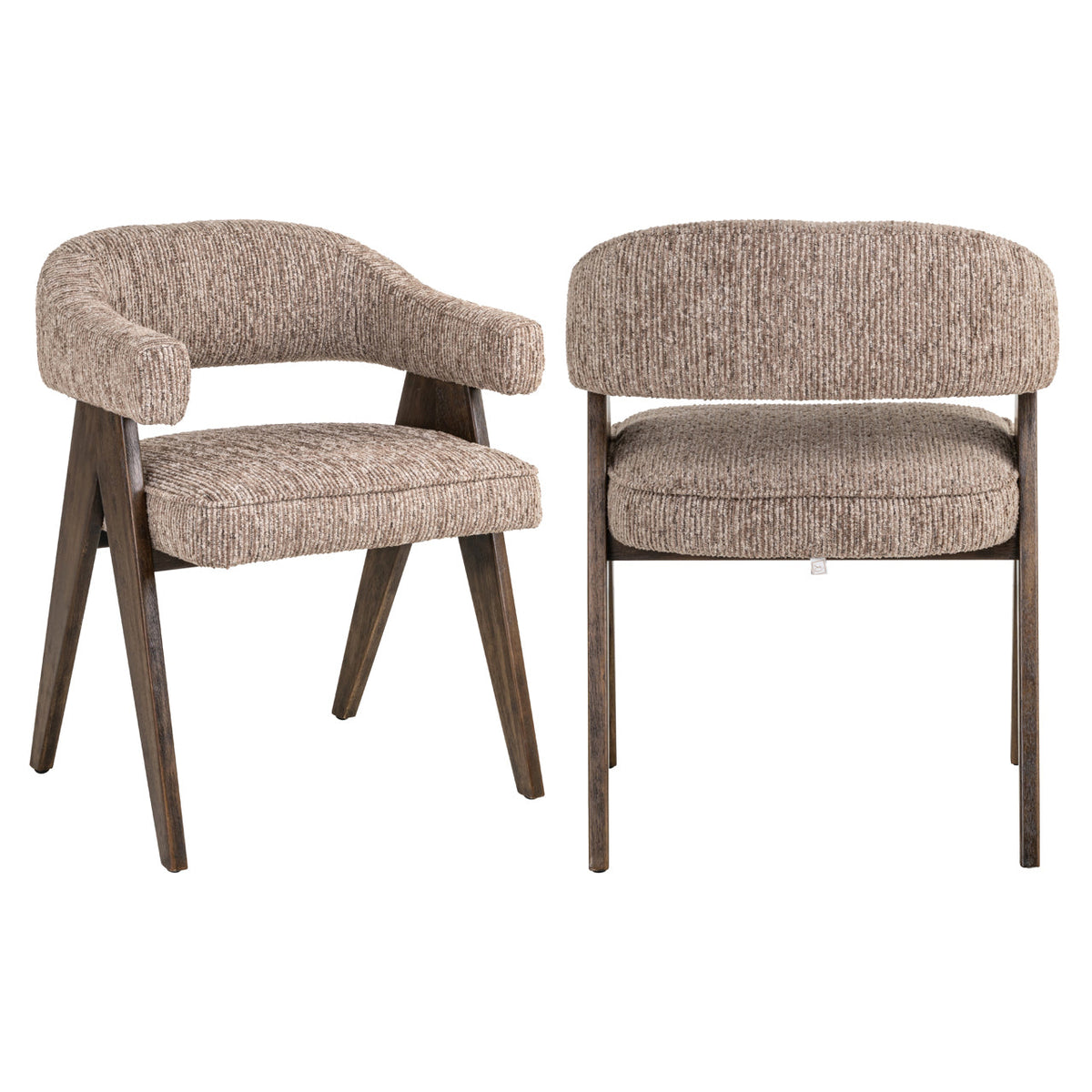 Eetkamerstoel Mori mocca linear fire retardant