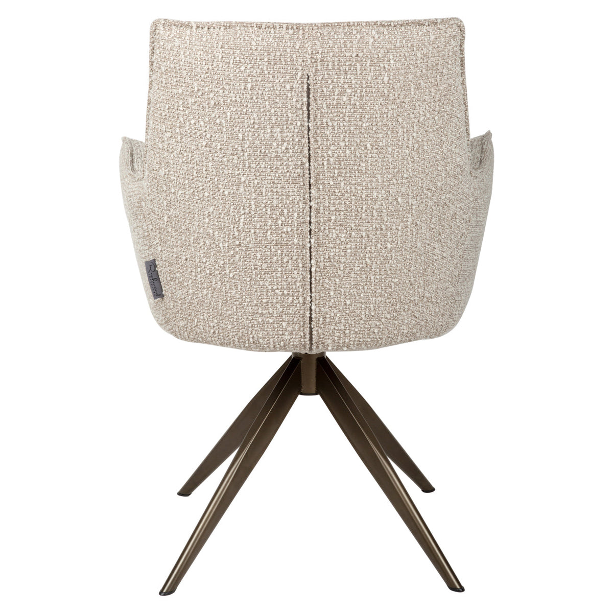Eetkamerstoel Dakota natural chunky swivel with arm
