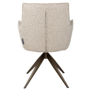 Eetkamerstoel Dakota natural chunky swivel with arm