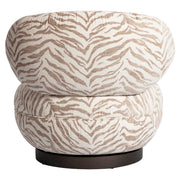 Lounge stoel Jace beige tiger swivel