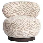 Lounge stoel Jace beige tiger swivel