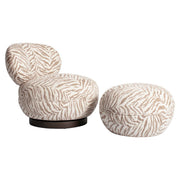 Lounge stoel Jace beige tiger swivel