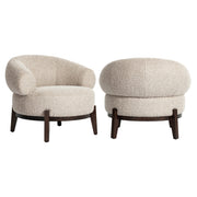 Lounge stoel Montana natural chunky fire retardant