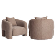 Lounge stoel Tuscany mocca chunky