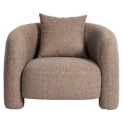 Lounge stoel Tuscany mocca chunky