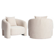 Lounge stoel Tuscany beige blockweave