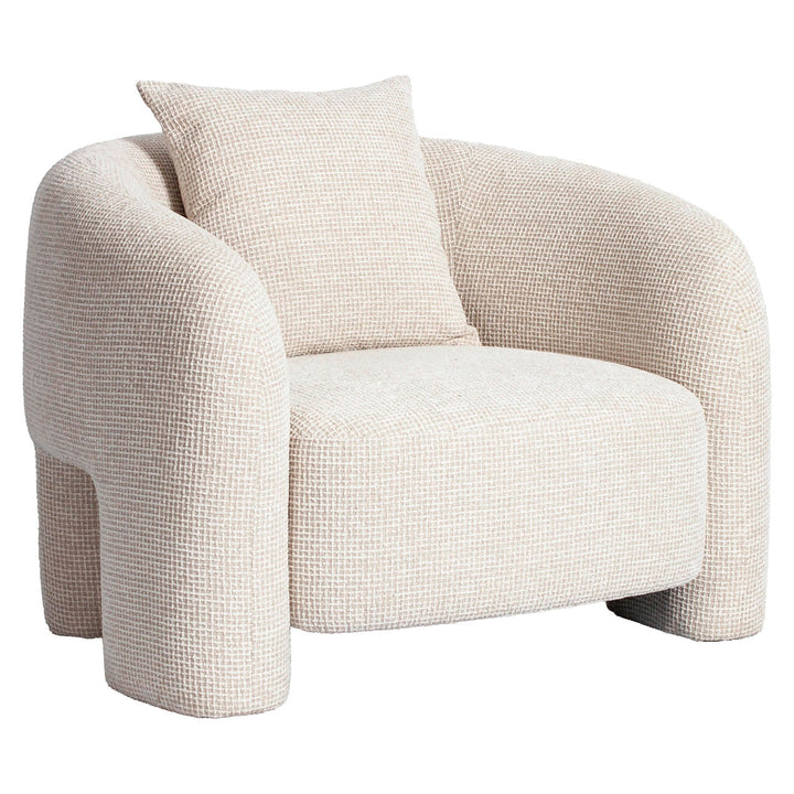 Lounge stoel Tuscany beige blockweave