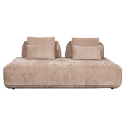 Bank Tudor mocca boldweave 2,5-seater movable backrest