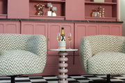 Bijzettafel Villeray pink