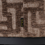 Poef & Voetenbank Lexie brown labyrinth 70Ø