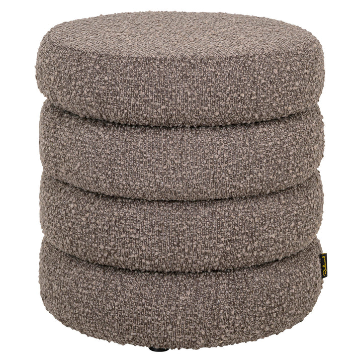 Poef & Voetenbank Adele brown chunky