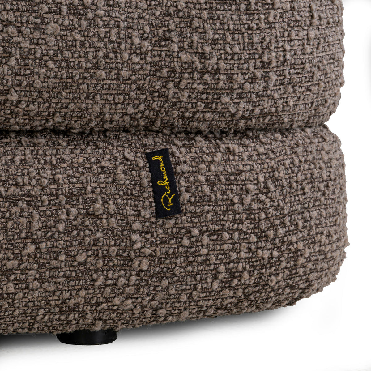Poef & Voetenbank Adele brown chunky