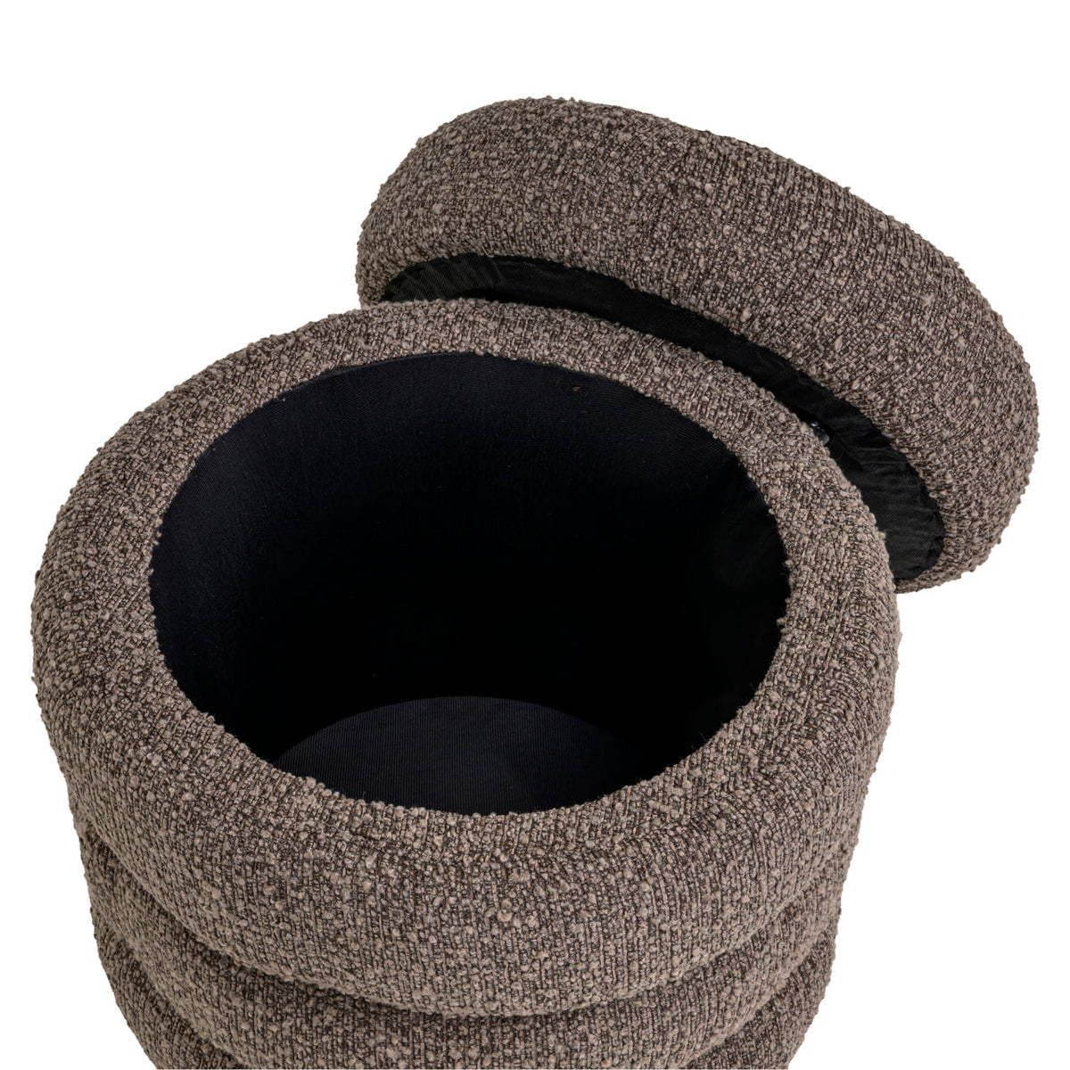 Poef & Voetenbank Adele brown chunky