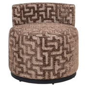 Lounge stoel Franny brown labyrinth