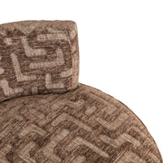 Lounge stoel Franny brown labyrinth