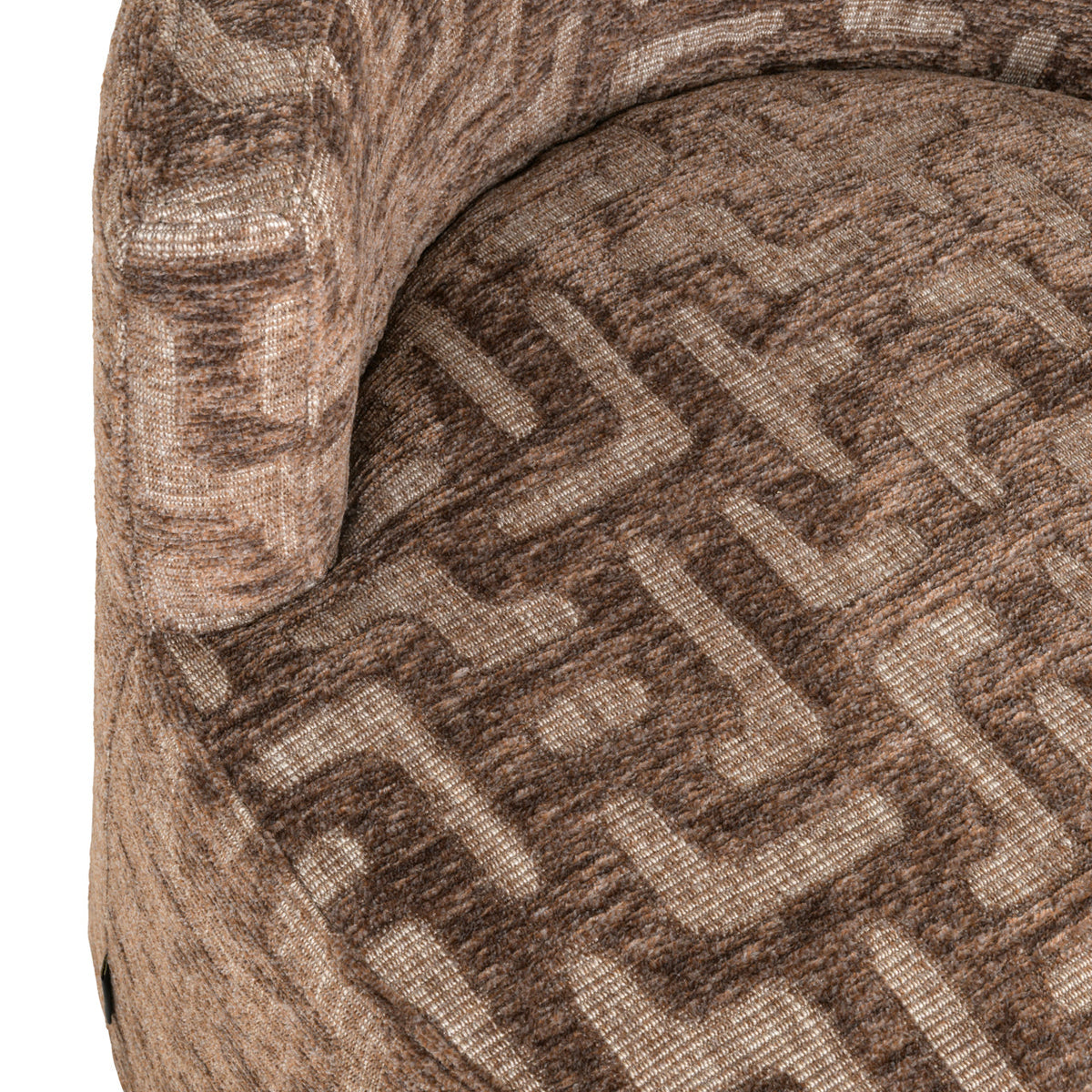 Lounge stoel Franny brown labyrinth