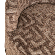Lounge stoel Franny brown labyrinth