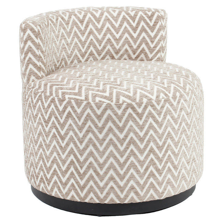 Lounge stoel Franny sand chevron