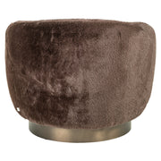 Lounge stoel Colmar chocolat fluffy swivel