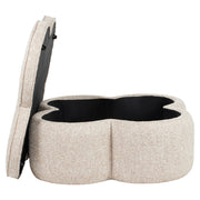 Poef & Voetenbank Corbeau sand tweed