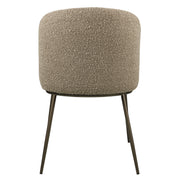 Eetkamerstoel Elvi mocca chunky fire retardant (Set of 2)