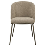 Eetkamerstoel Elvi mocca chunky fire retardant (Set of 2)