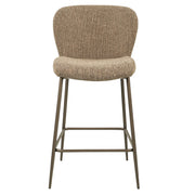 Counterstoel Odarby brown tweed fire retardant