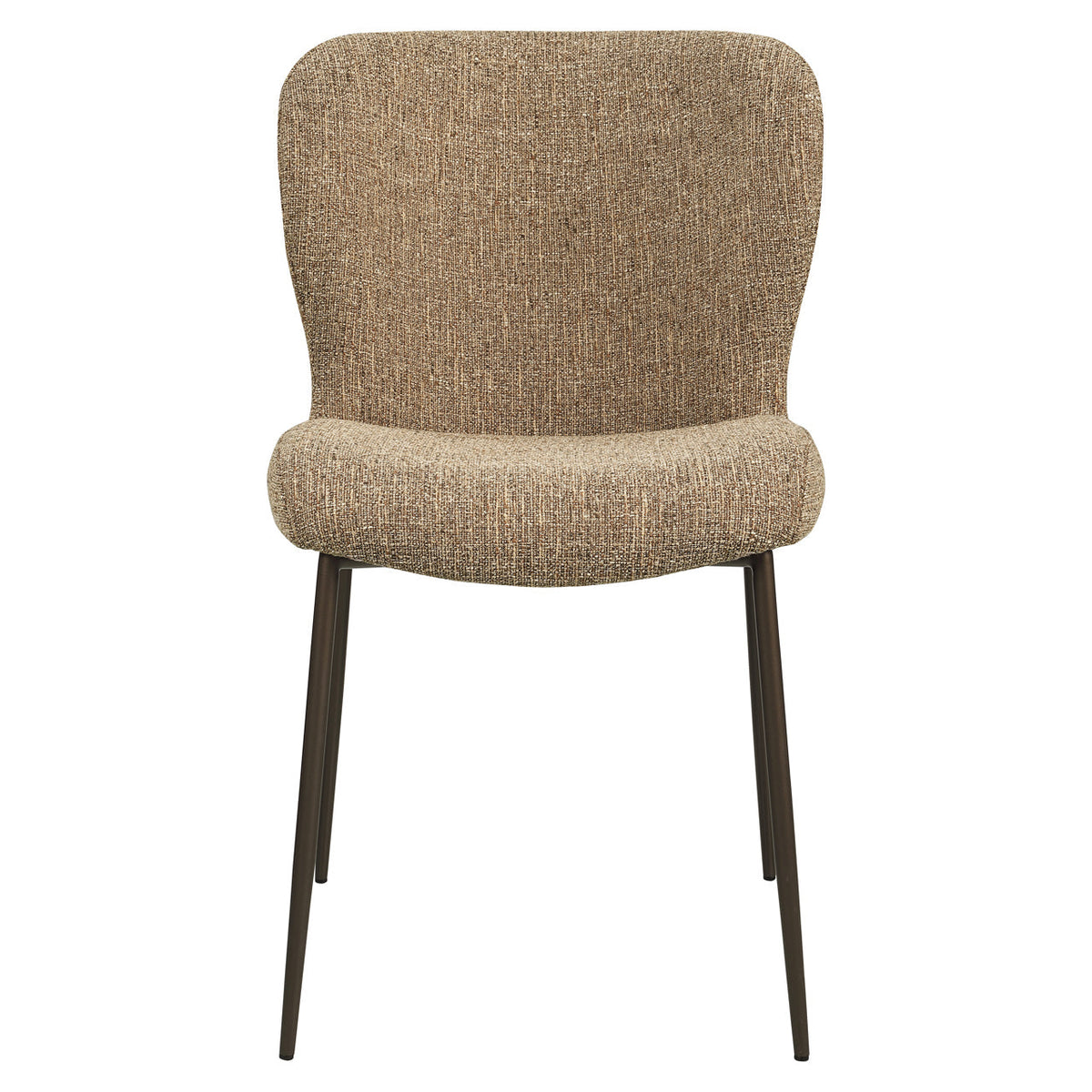 Eetkamerstoel Odarby brown tweed fire retardant (Set of 2)