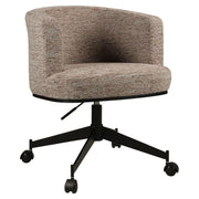 Eetkamerstoel Rochenne mocca linear swivel on wheels