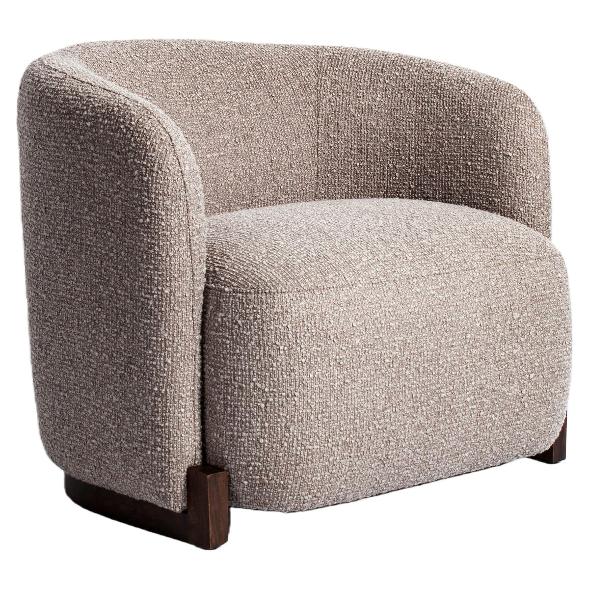 Lounge stoel Hannah mocca chunky fire retardant
