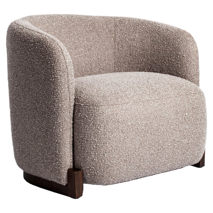 Lounge stoel Hannah mocca chunky fire retardant
