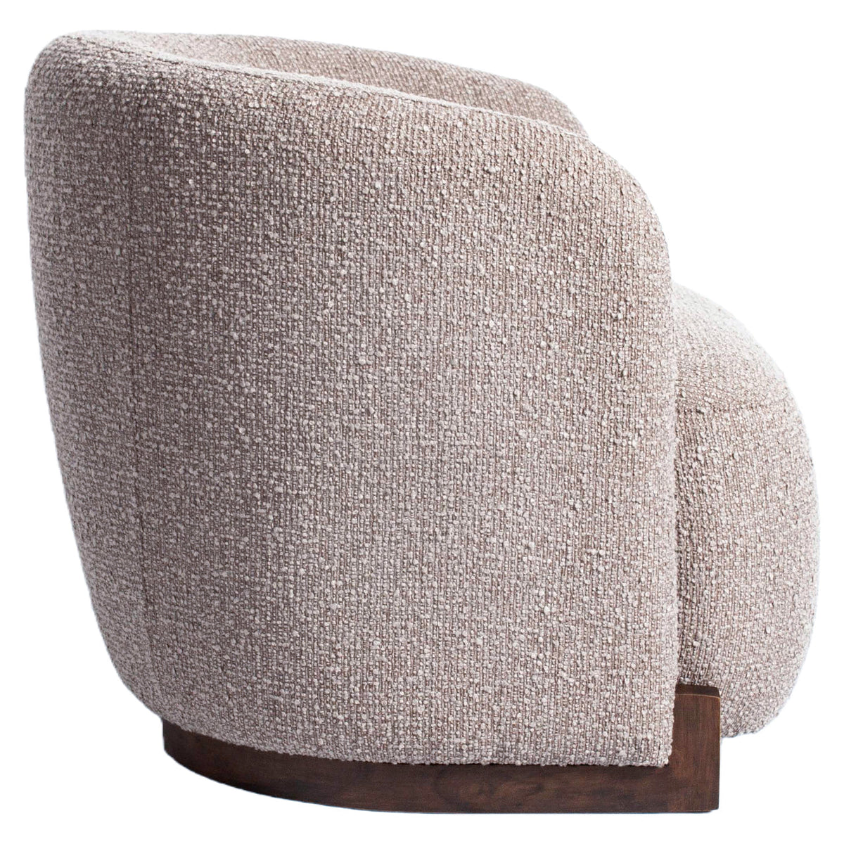 Lounge stoel Hannah mocca chunky fire retardant