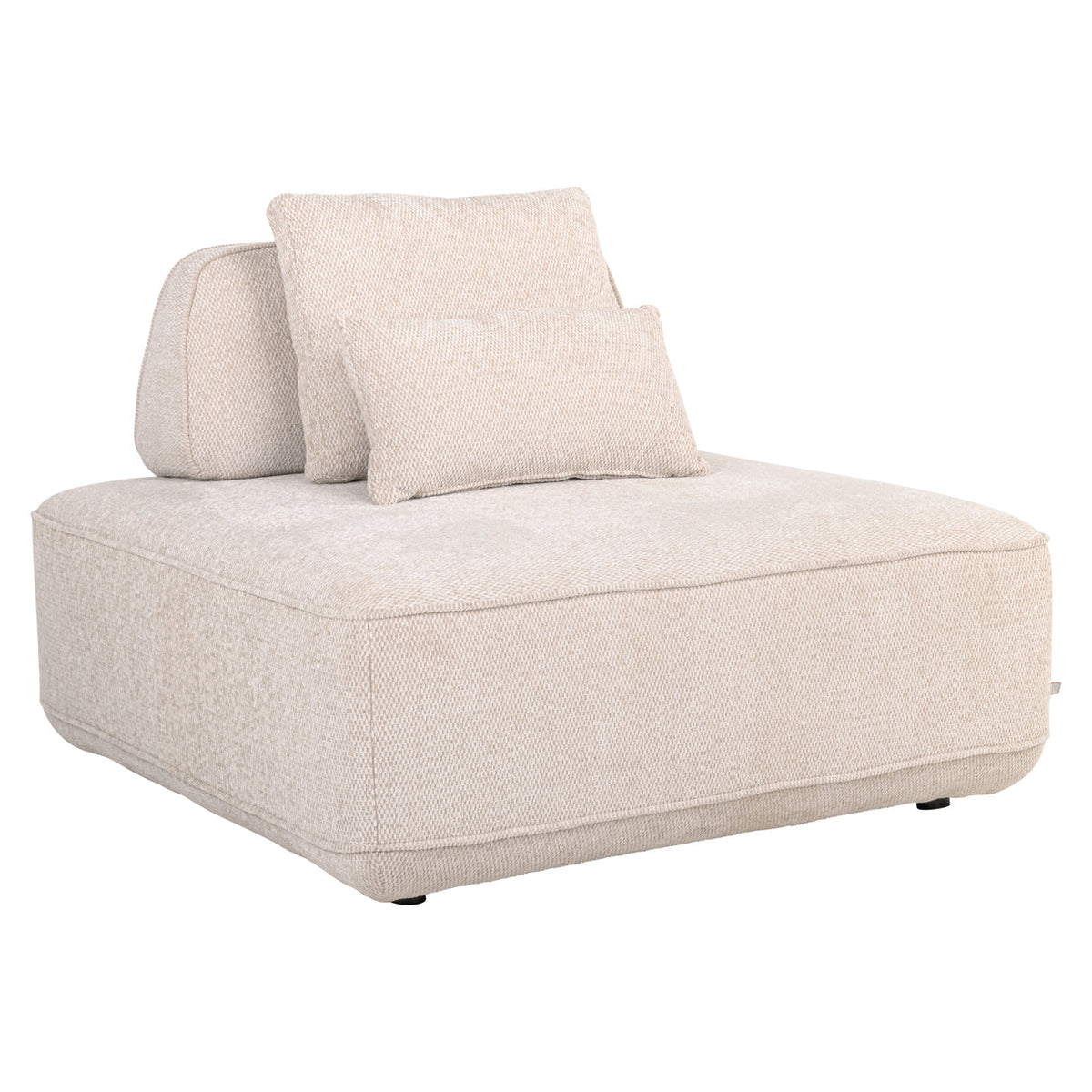 Bank Tudor natural boldweave 1-seater movable backrest