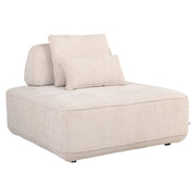 Bank Tudor natural boldweave 1-seater movable backrest