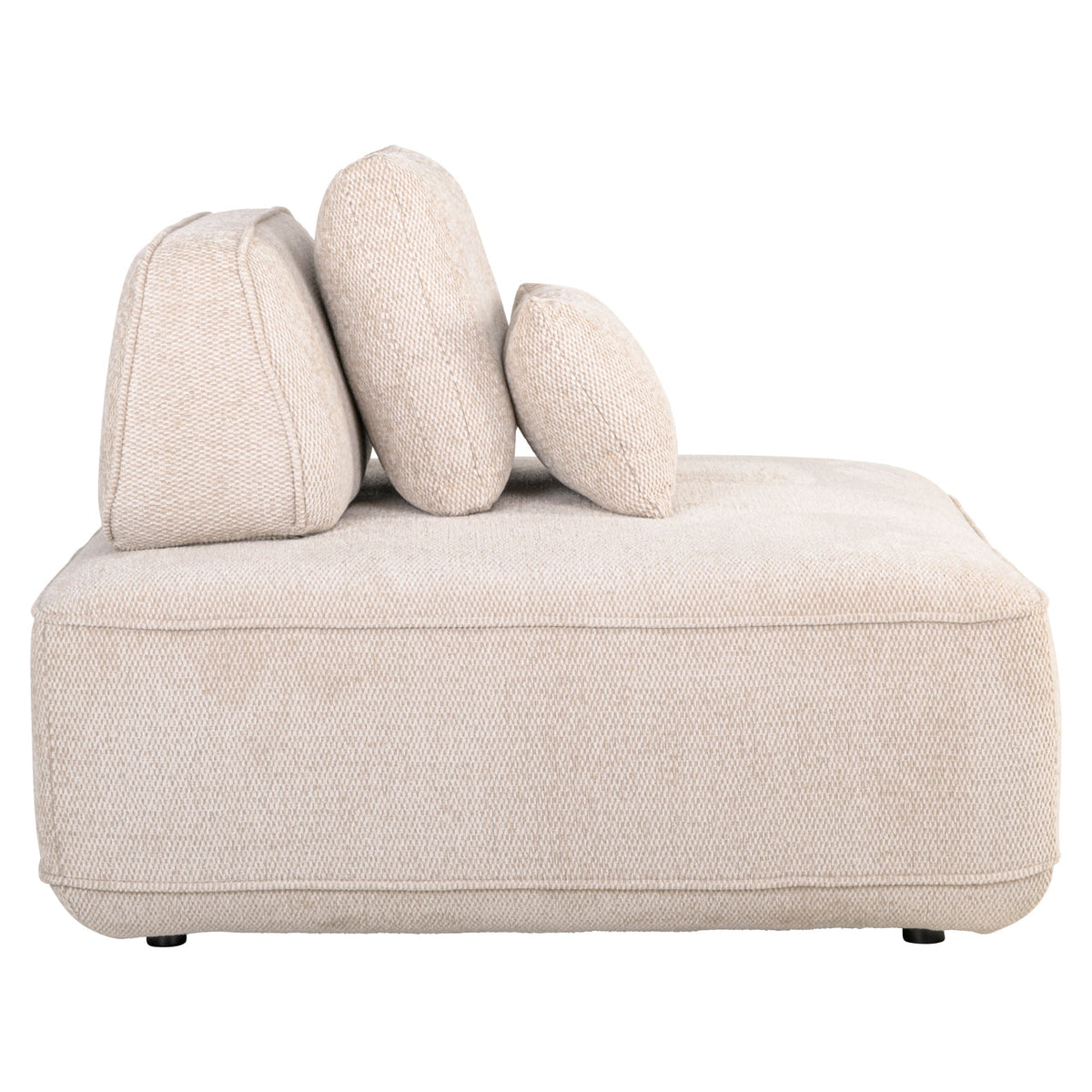 Bank Tudor natural boldweave 1-seater movable backrest