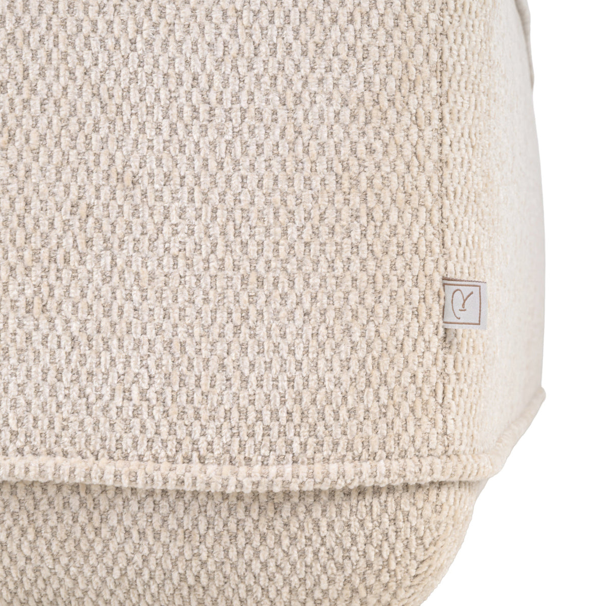 Bank Tudor natural boldweave 1-seater movable backrest