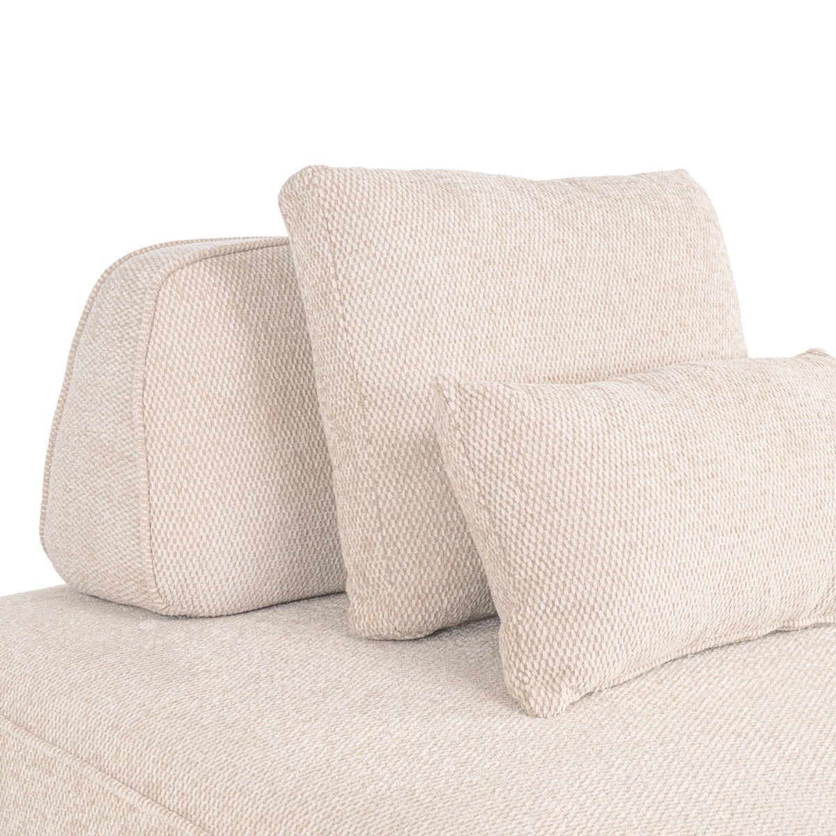 Bank Tudor natural boldweave 1-seater movable backrest