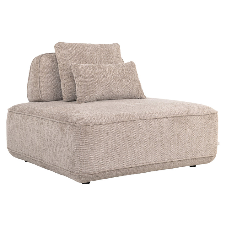 Bank Tudor mocca boldweave 1-seater movable backrest