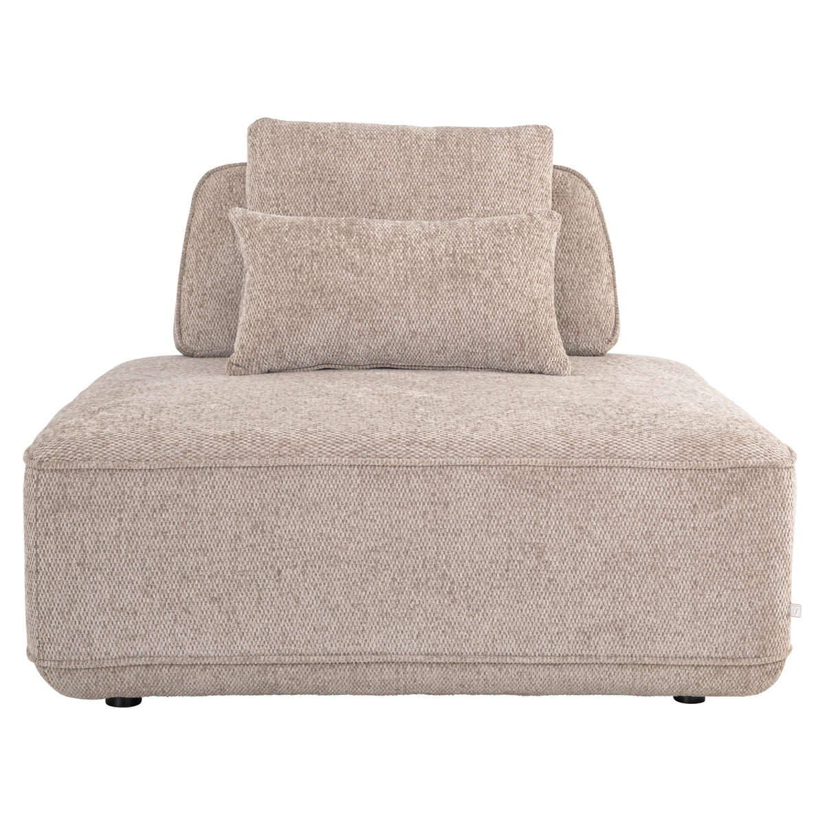Bank Tudor mocca boldweave 1-seater movable backrest