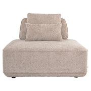 Bank Tudor mocca boldweave 1-seater movable backrest