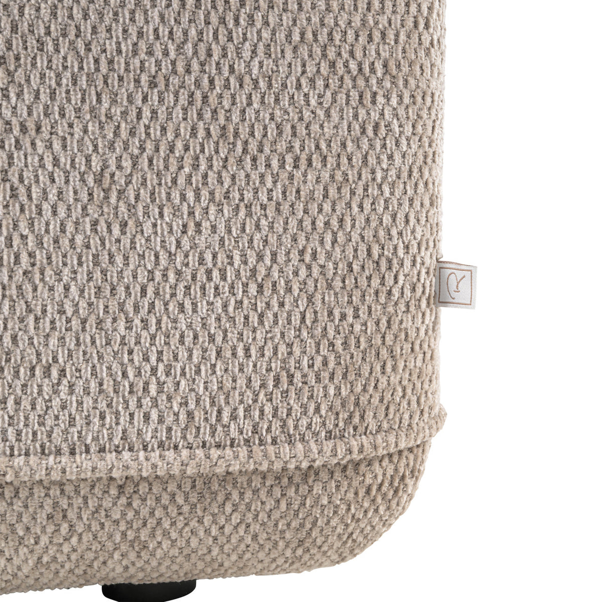 Bank Tudor mocca boldweave 1-seater movable backrest