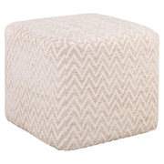 Poef & Voetenbank Ciela beige chevron